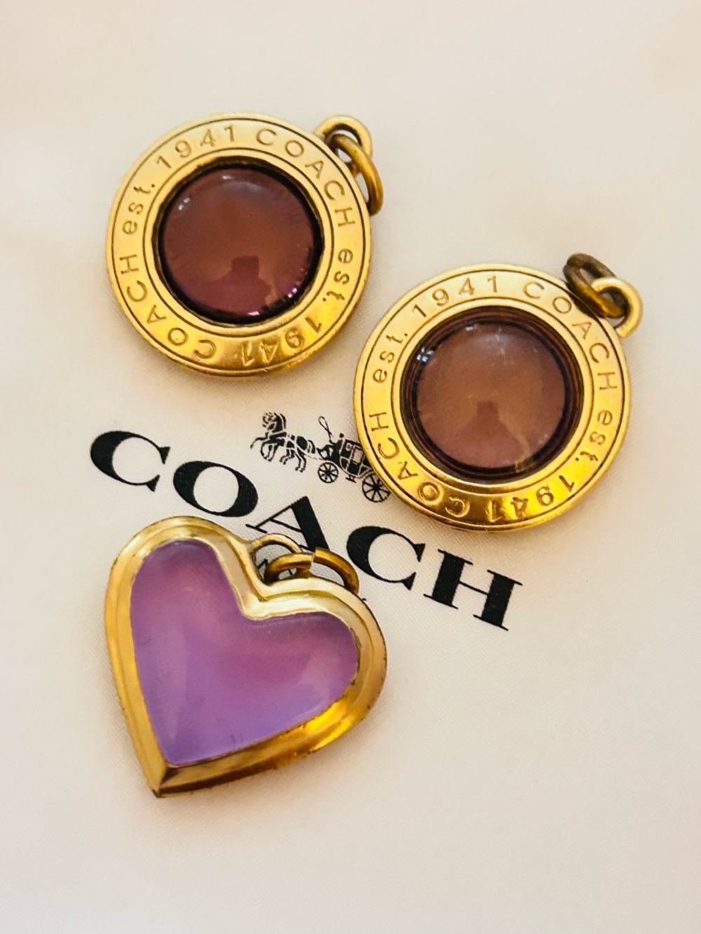 Coach Y2K 1941 Charms/ bracelet/ Necklace/ Keychain/ Bag Charm - Picture 1 of 15